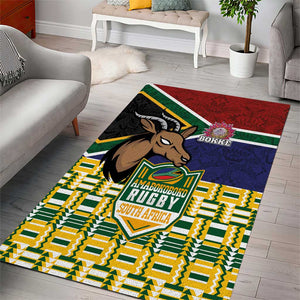 South Africa Rugby Area Rug Go Bokke-Amabokoboko Spirit - African Pride