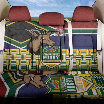 South Africa Rugby Back Car Seat Cover Go Bokke-Amabokoboko Spirit - African Pride