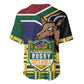 South Africa Rugby Baseball Jersey Go Bokke-Amabokoboko Spirit - African Pride