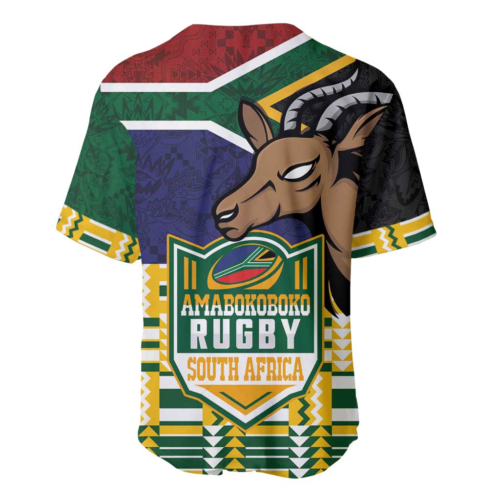 South Africa Rugby Baseball Jersey Go Bokke-Amabokoboko Spirit - African Pride