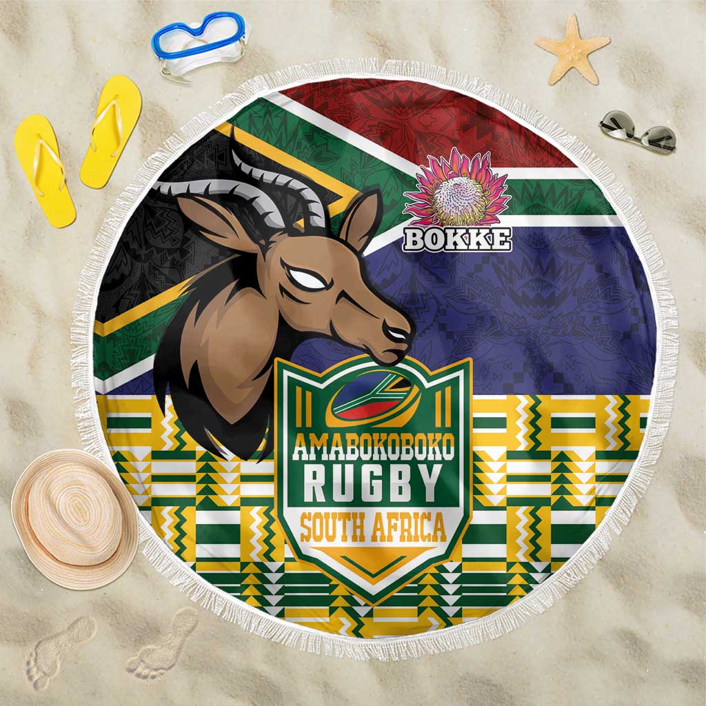 South Africa Rugby Beach Blanket Go Bokke-Amabokoboko Spirit - African Pride