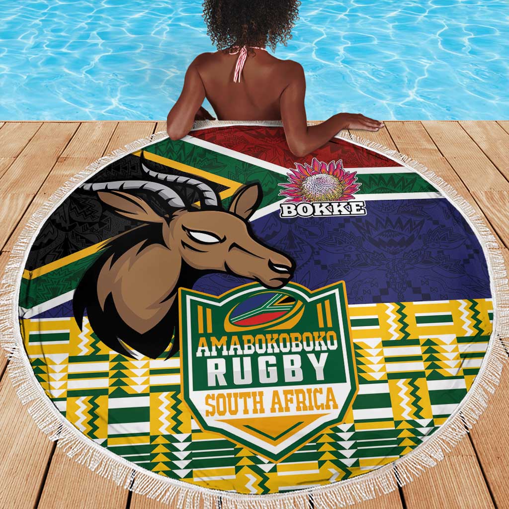 South Africa Rugby Beach Blanket Go Bokke-Amabokoboko Spirit - African Pride