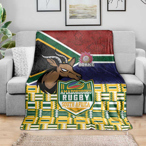 South Africa Rugby Blanket Go Bokke-Amabokoboko Spirit - African Pride