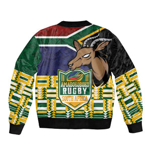 South Africa Rugby Bomber Jacket Go Bokke-Amabokoboko Spirit - African Pride