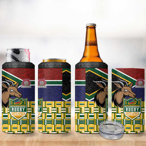 South Africa Rugby 4 in 1 Can Cooler Tumbler Go Bokke-Amabokoboko Spirit - African Pride