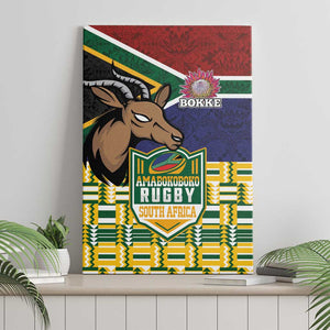 South Africa Rugby Canvas Wall Art Go Bokke-Amabokoboko Spirit - African Pride