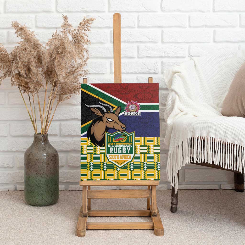 South Africa Rugby Canvas Wall Art Go Bokke-Amabokoboko Spirit - African Pride
