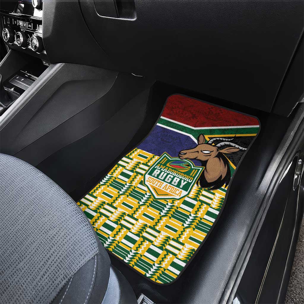 South Africa Rugby Car Mats Go Bokke-Amabokoboko Spirit - African Pride