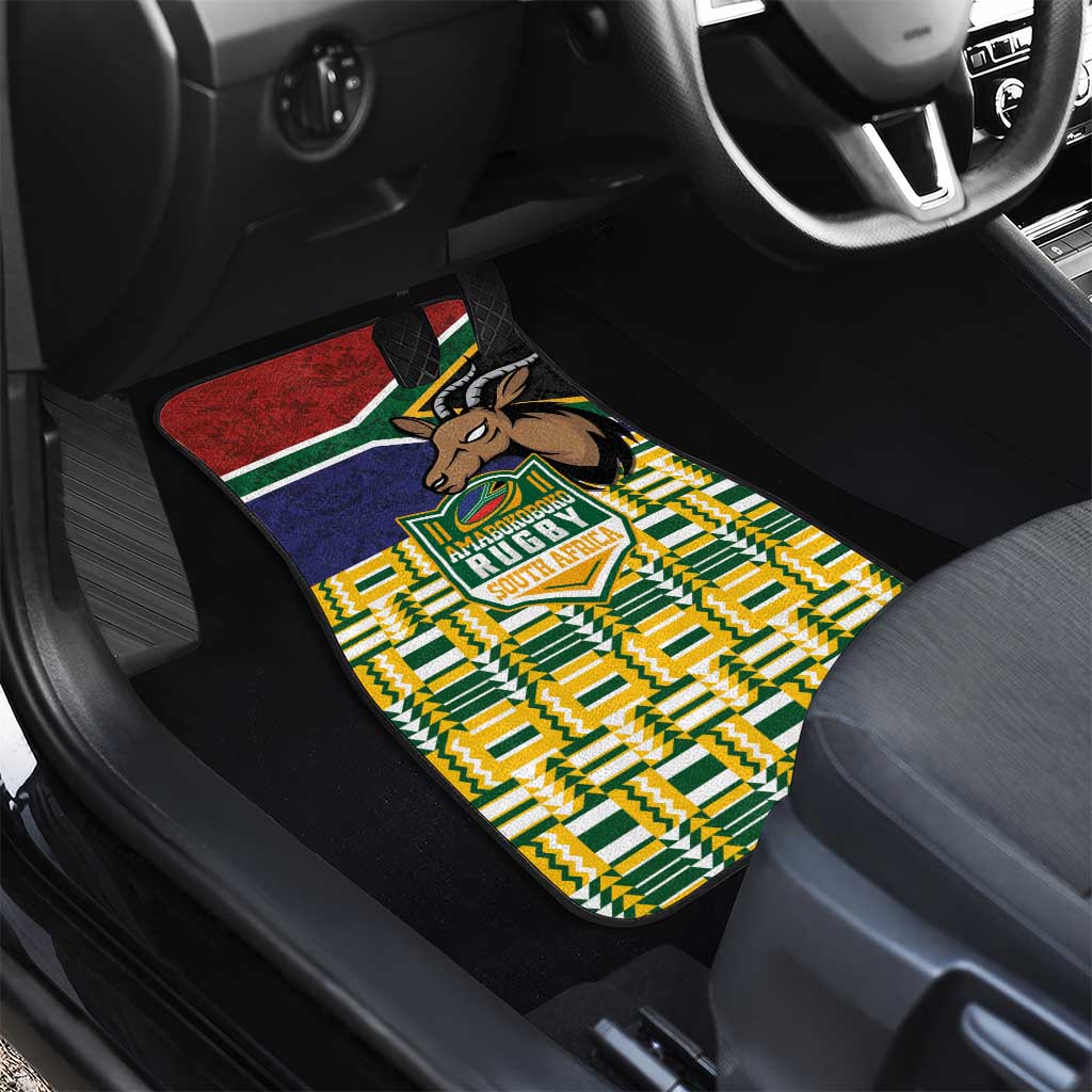 South Africa Rugby Car Mats Go Bokke-Amabokoboko Spirit - African Pride