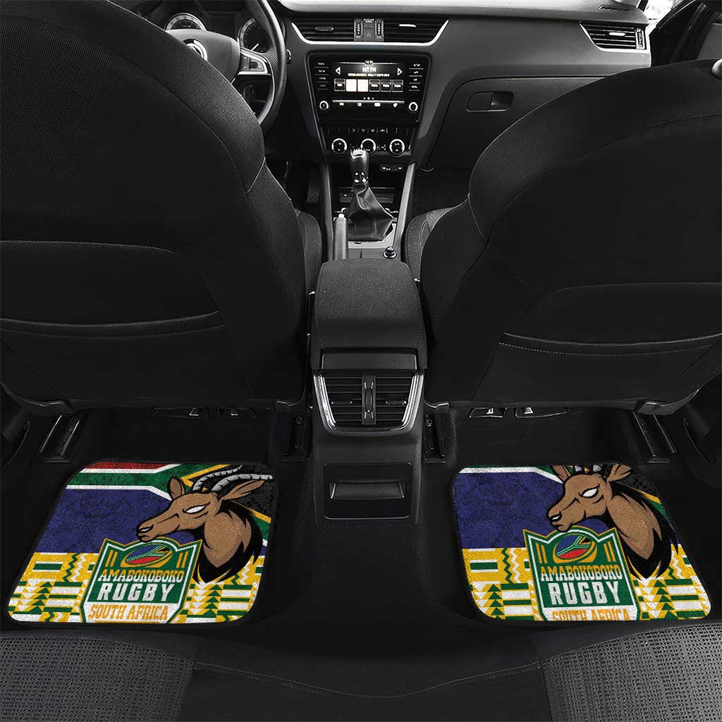 South Africa Rugby Car Mats Go Bokke-Amabokoboko Spirit - African Pride
