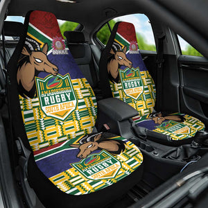 South Africa Rugby Car Seat Cover Go Bokke-Amabokoboko Spirit - African Pride