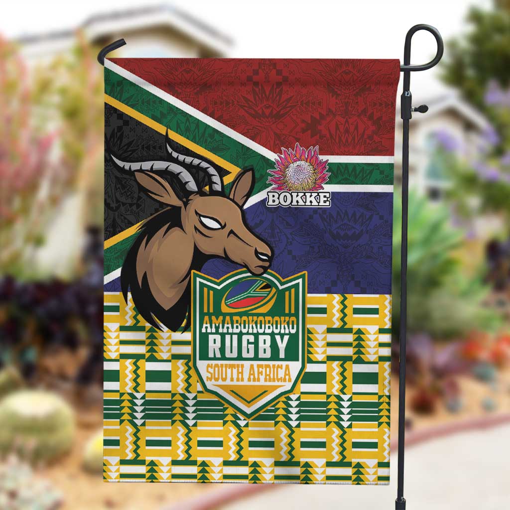 South Africa Rugby Garden Flag Go Bokke-Amabokoboko Spirit - African Pride