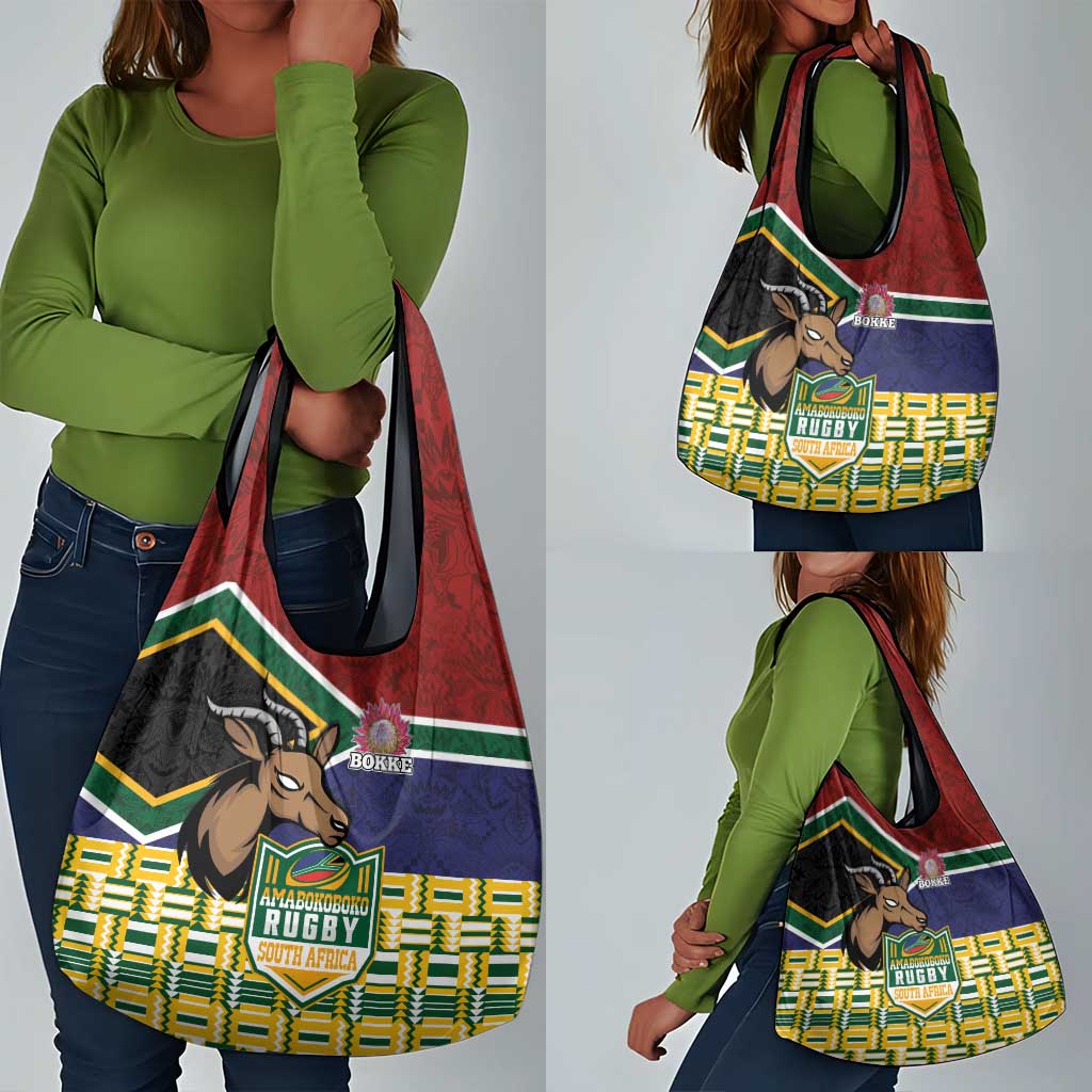 South Africa Rugby Grocery Bag Go Bokke-Amabokoboko Spirit - African Pride