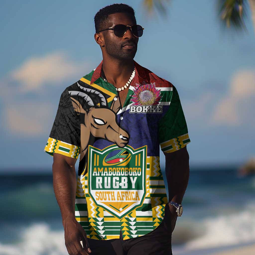 South Africa Rugby Hawaiian Shirt Go Bokke-Amabokoboko Spirit - African Pride