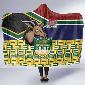 South Africa Rugby Hooded Blanket Go Bokke-Amabokoboko Spirit - African Pride