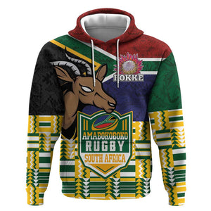 South Africa Rugby Hoodie Go Bokke-Amabokoboko Spirit - African Pride