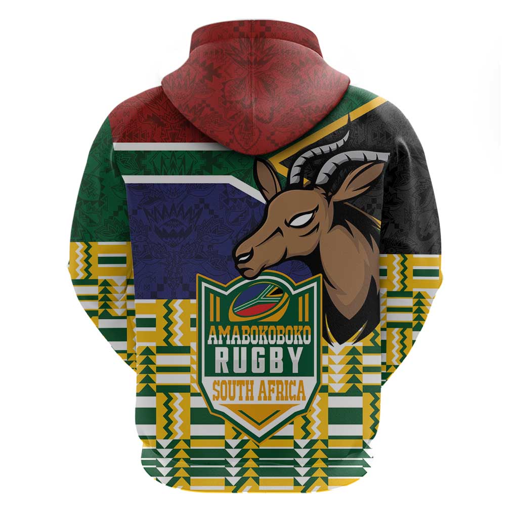 South Africa Rugby Hoodie Go Bokke-Amabokoboko Spirit - African Pride