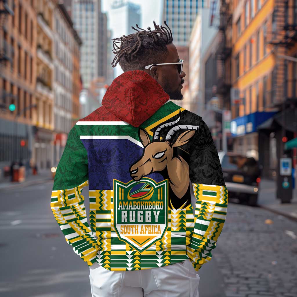South Africa Rugby Hoodie Go Bokke-Amabokoboko Spirit - African Pride