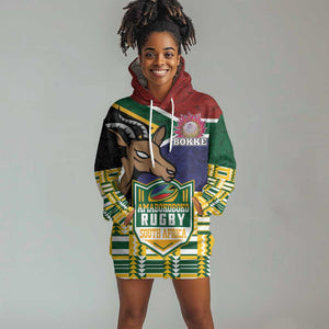 South Africa Rugby Hoodie Dress Go Bokke-Amabokoboko Spirit - African Pride