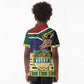 South Africa Rugby Kid Polo Shirt Go Bokke-Amabokoboko Spirit - African Pride