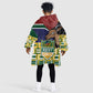 South Africa Rugby Kid Wearable Blanket Hoodie Go Bokke-Amabokoboko Spirit - African Pride