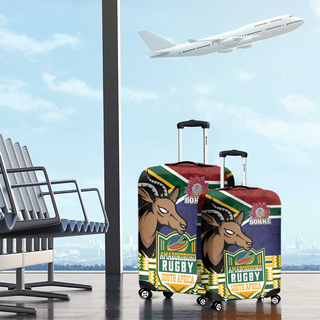 South Africa Rugby Luggage Cover Go Bokke-Amabokoboko Spirit - African Pride