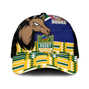 South Africa Rugby Mesh Trucker Cap Go Bokke-Amabokoboko Spirit - African Pride
