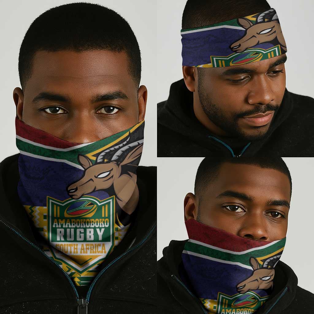 South Africa Rugby Neck Gaiter Go Bokke-Amabokoboko Spirit - African Pride