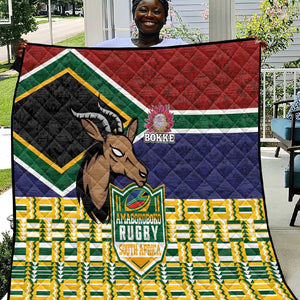 South Africa Rugby Quilt Go Bokke-Amabokoboko Spirit - African Pride