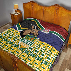 South Africa Rugby Quilt Go Bokke-Amabokoboko Spirit - African Pride