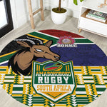 South Africa Rugby Round Carpet Go Bokke-Amabokoboko Spirit - African Pride