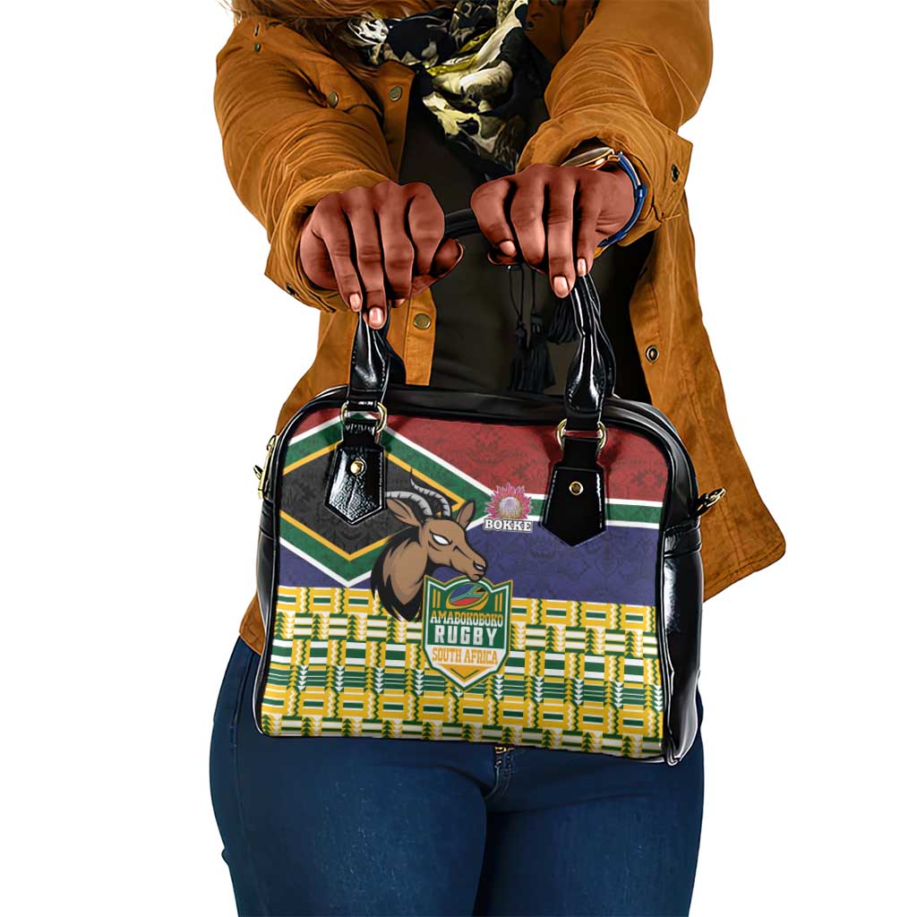 South Africa Rugby Shoulder Handbag Go Bokke-Amabokoboko Spirit - African Pride