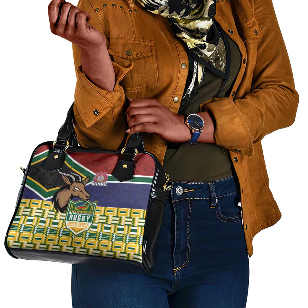 South Africa Rugby Shoulder Handbag Go Bokke-Amabokoboko Spirit - African Pride