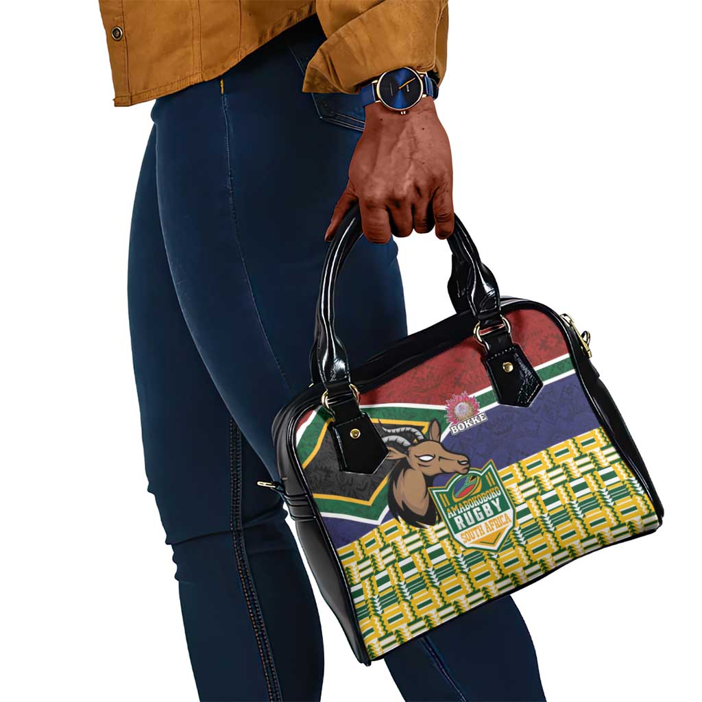 South Africa Rugby Shoulder Handbag Go Bokke-Amabokoboko Spirit - African Pride