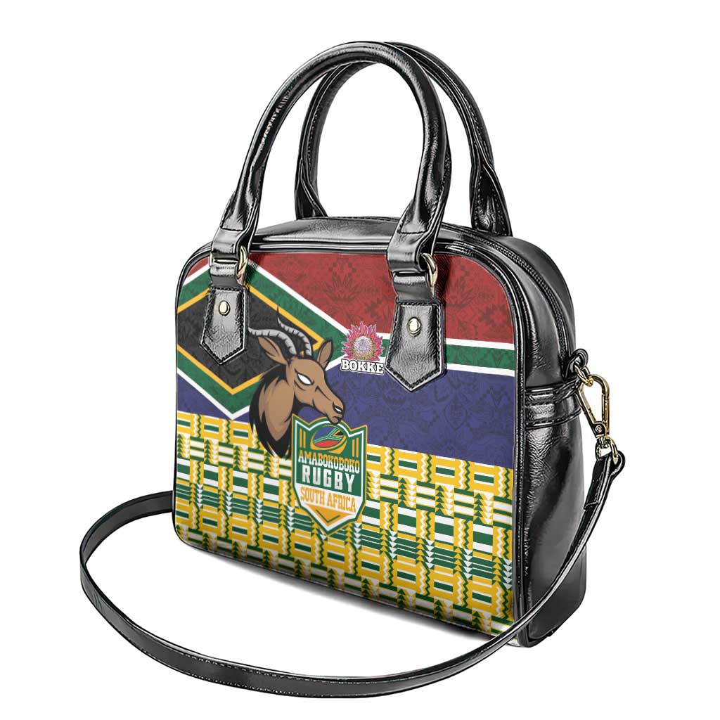 South Africa Rugby Shoulder Handbag Go Bokke-Amabokoboko Spirit - African Pride