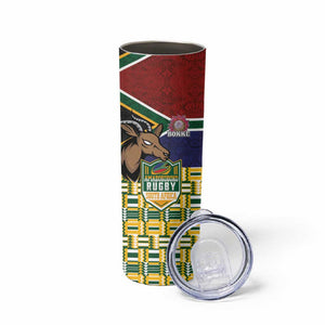 South Africa Rugby Skinny Tumbler Go Bokke-Amabokoboko Spirit - African Pride