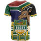 South Africa Rugby T shirt Go Bokke-Amabokoboko Spirit - African Pride