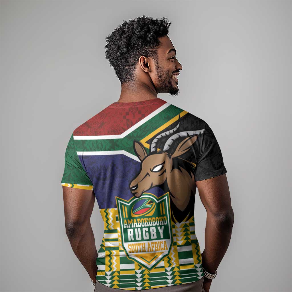 South Africa Rugby T shirt Go Bokke-Amabokoboko Spirit - African Pride