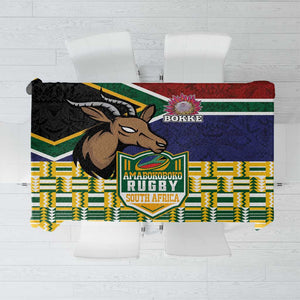 South Africa Rugby Tablecloth Go Bokke-Amabokoboko Spirit - African Pride