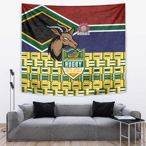 South Africa Rugby Tapestry Go Bokke-Amabokoboko Spirit - African Pride