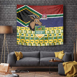 South Africa Rugby Tapestry Go Bokke-Amabokoboko Spirit - African Pride