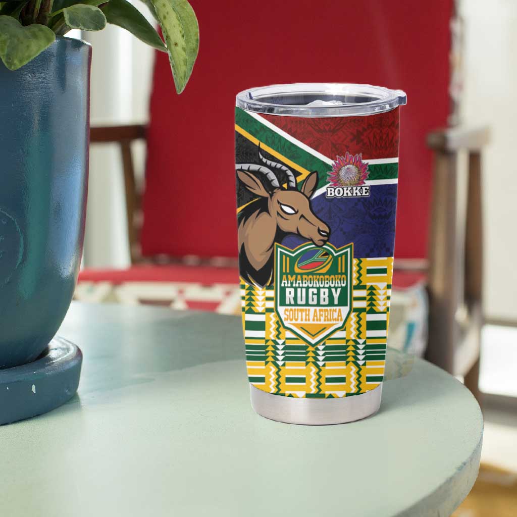 South Africa Rugby Tumbler Cup Go Bokke-Amabokoboko Spirit - African Pride