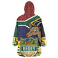 South Africa Rugby Wearable Blanket Hoodie Go Bokke-Amabokoboko Spirit - African Pride