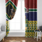 South Africa Rugby Window Curtain Go Bokke-Amabokoboko Spirit - African Pride