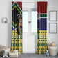 South Africa Rugby Window Curtain Go Bokke-Amabokoboko Spirit - African Pride