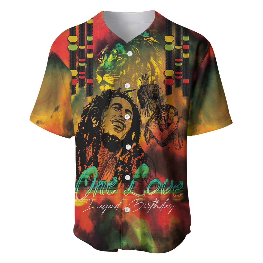 Afro-Jamaican Reggae Legend's Birthday Baseball Jersey One Love Jamaica