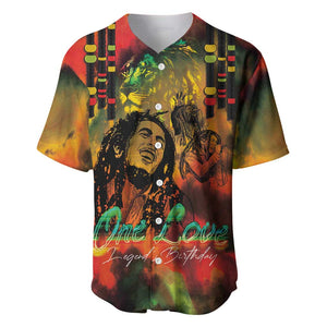 Afro-Jamaican Reggae Legend's Birthday Baseball Jersey One Love Jamaica