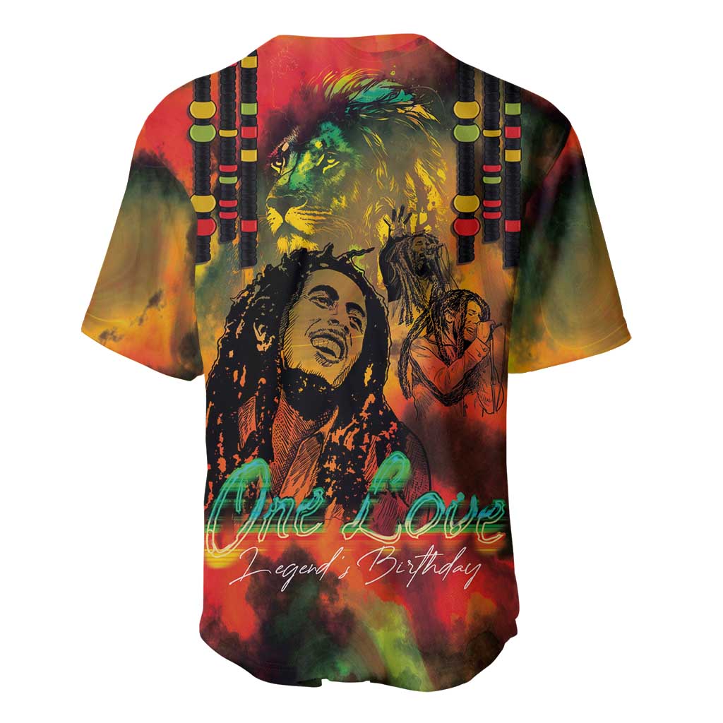 Afro-Jamaican Reggae Legend's Birthday Baseball Jersey One Love Jamaica