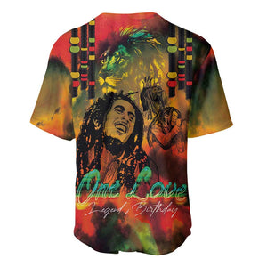 Afro-Jamaican Reggae Legend's Birthday Baseball Jersey One Love Jamaica