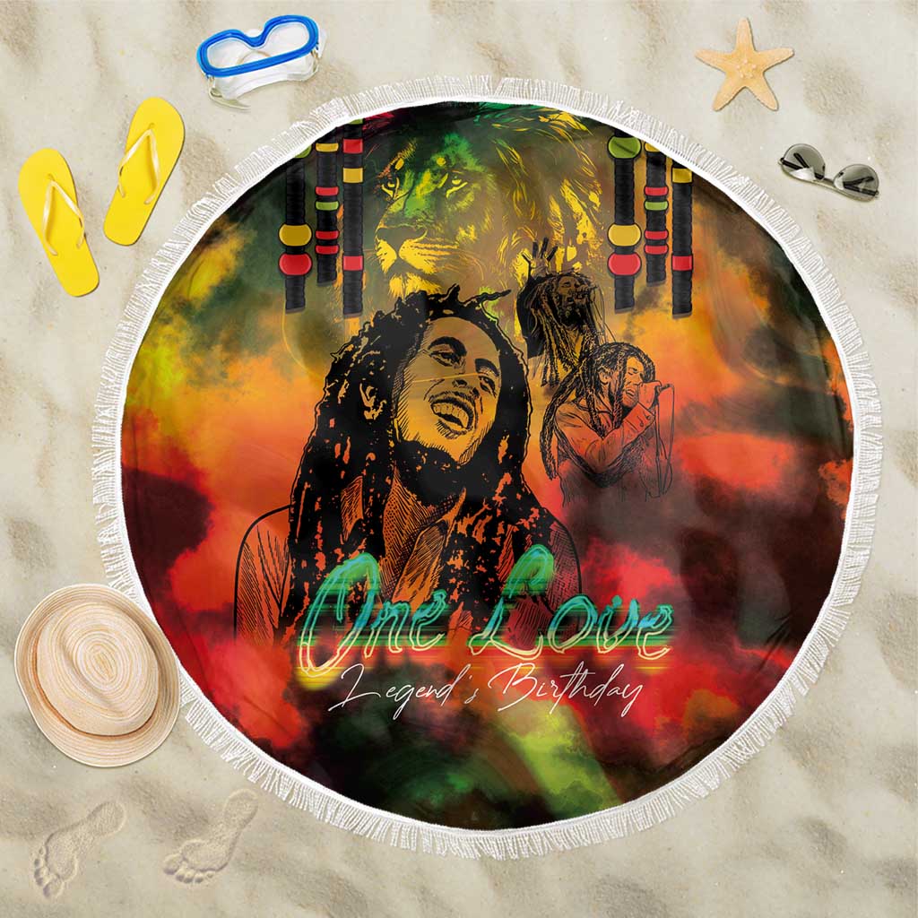 Afro-Jamaican Reggae Legend's Birthday Beach Blanket One Love Jamaica